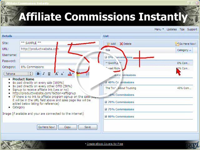 Instant Commissions